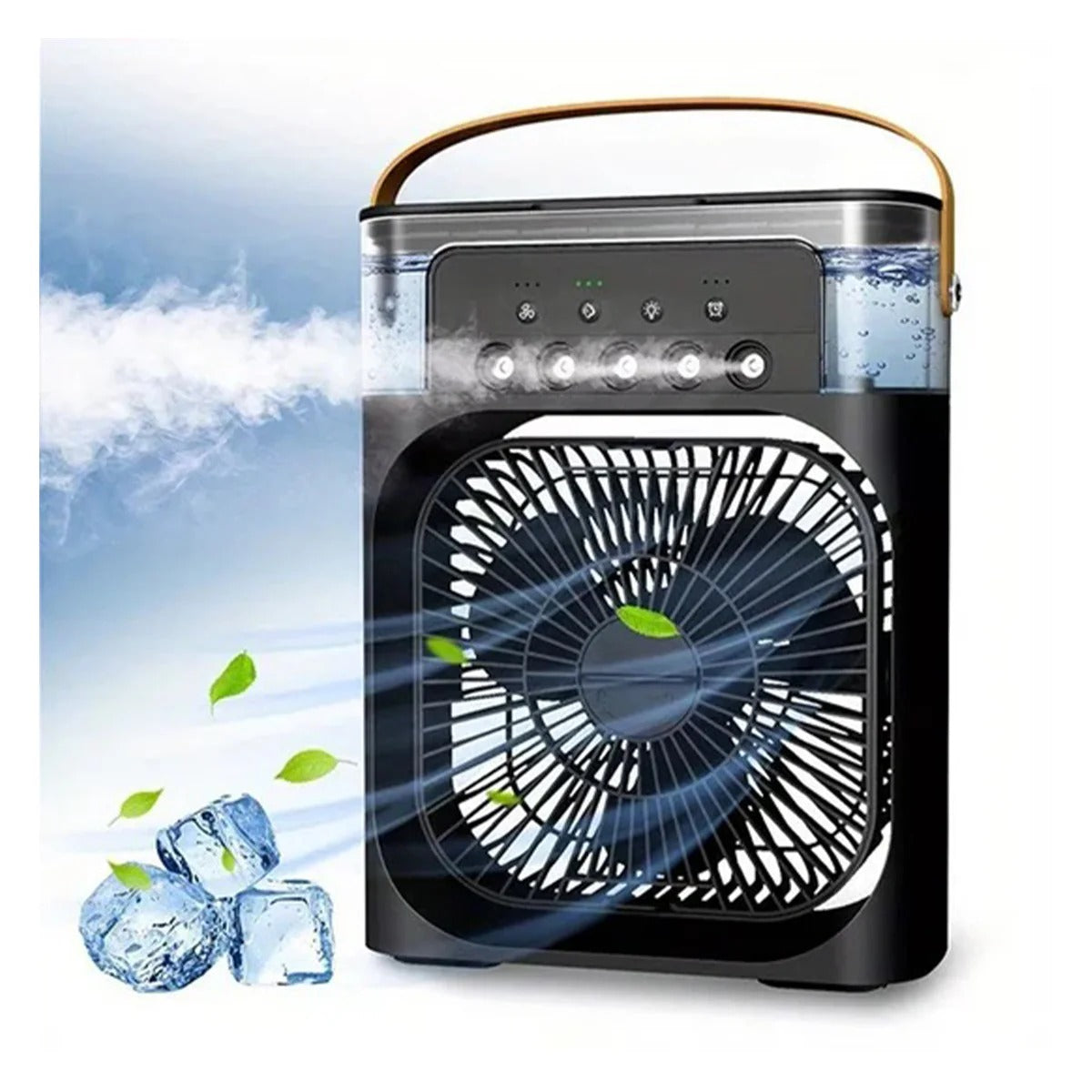 3-in-1 Portable Mini Air Cooler Fan – Rechargeable & Powerful Cooling