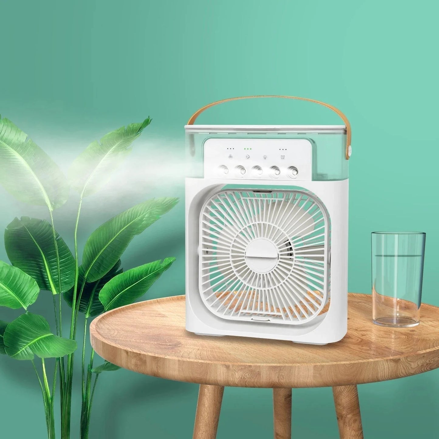 3-in-1 Portable Mini Air Cooler Fan – Rechargeable & Powerful Cooling