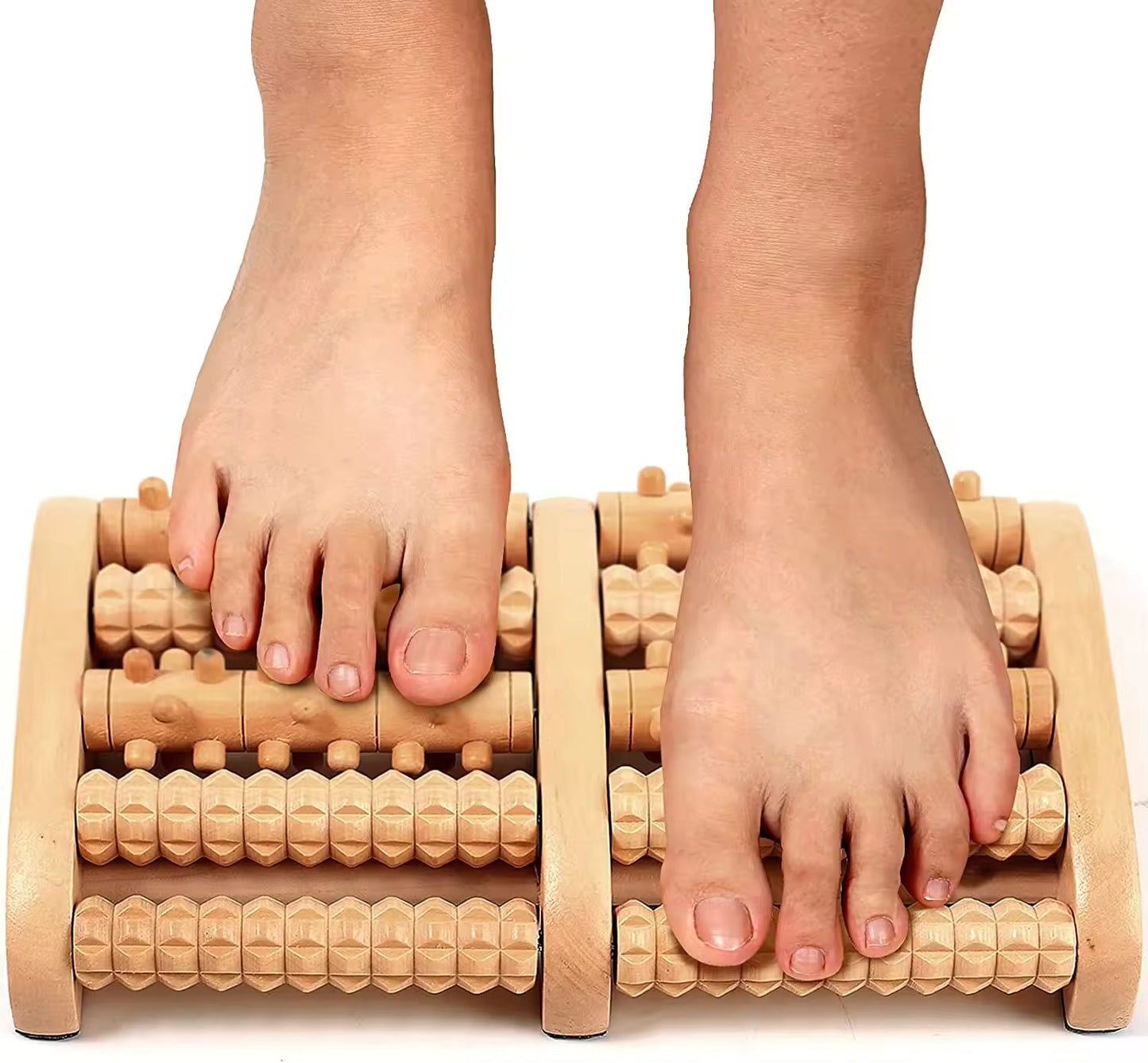 Wooden Foot Massager Roller – Plantar Fasciitis Relief