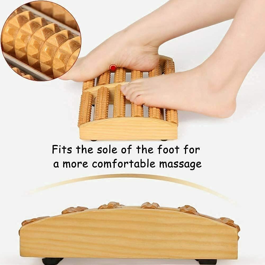 Wooden Foot Massager Roller – Plantar Fasciitis Relief